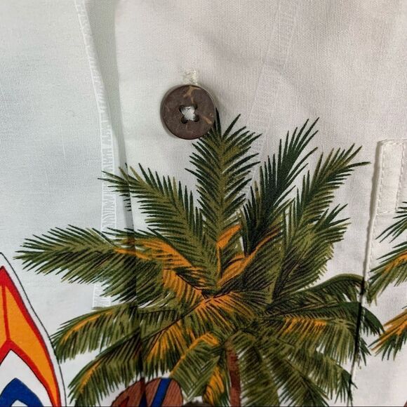 Favant Hawaiian Palm Surf Button Down Shirt - Picture 8 of 9